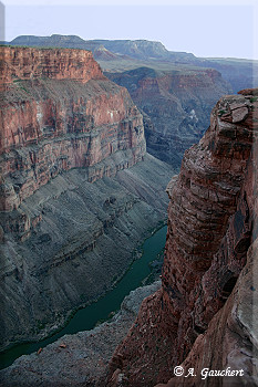 Blick flussabwärts vom Overlook